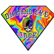 The colorful logo of the Diamond Eye Jack band